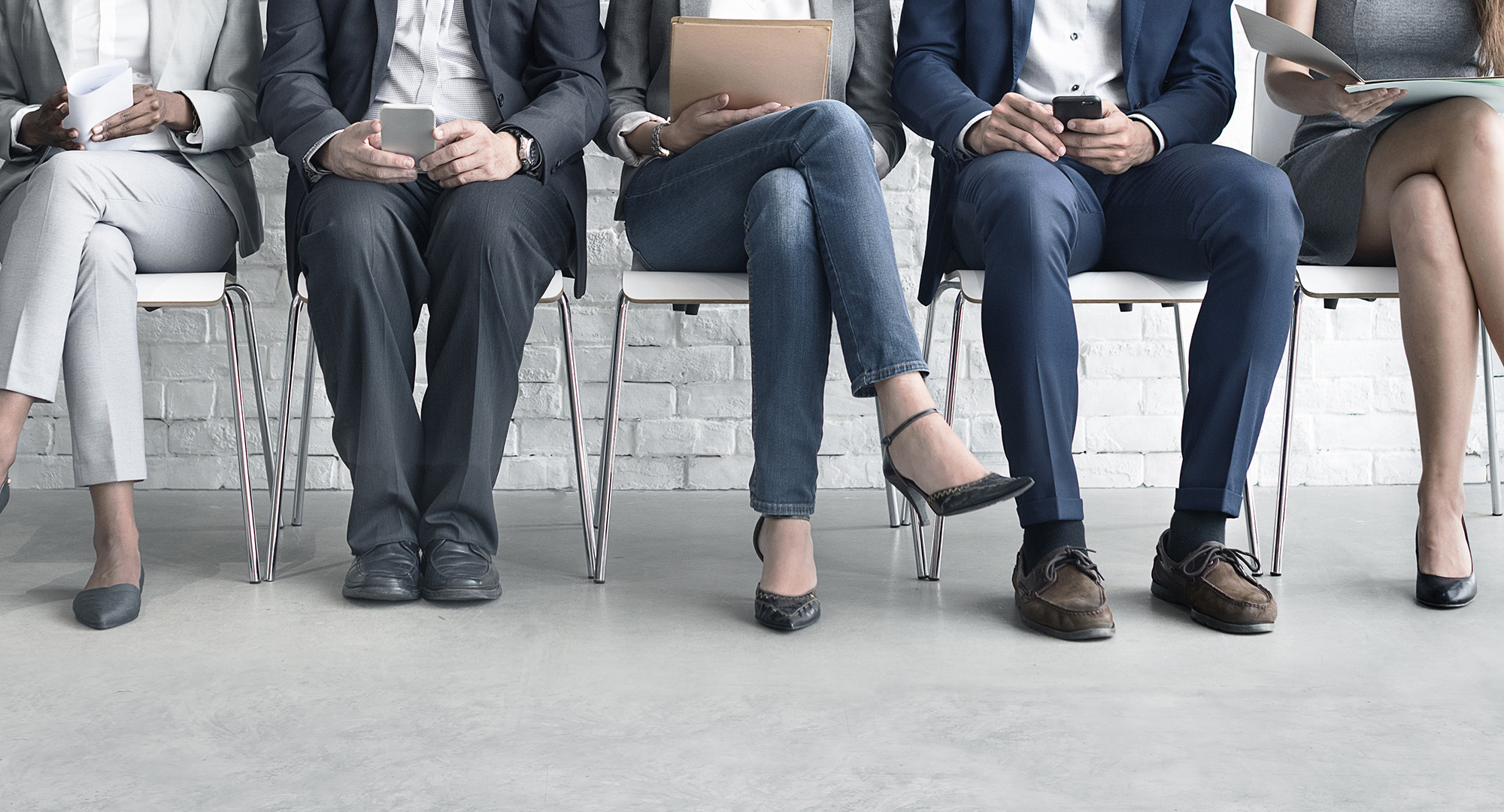 Interview candidates waiting