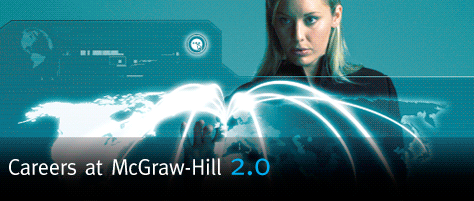 Banner image titled 'Careers at McGraw-Hill 2.0' with rotating images of diverse individuals at work.