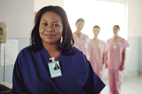 Rotating images of UPMC professionals at work
